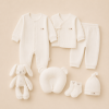 Дитячий комплект  для новонароджених 8 предметів Little angel 6604 56 см Білий
