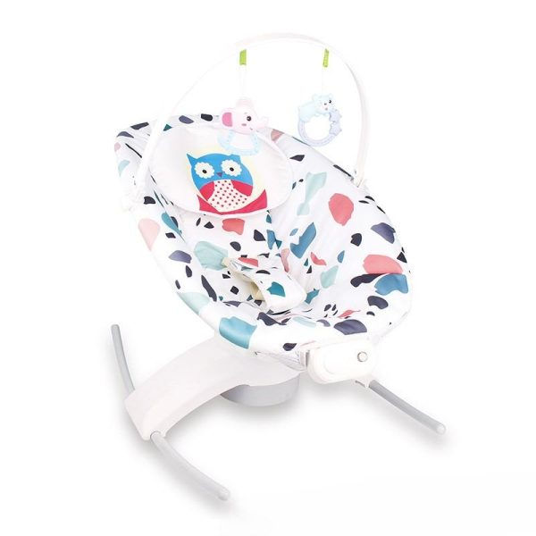 Дитячий шезглонг-гойдалка Multifunction Baby's Cradle Bed 7434 Різнобарвний
