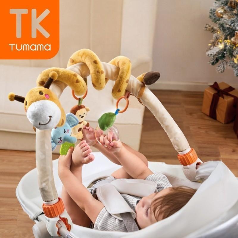 Дитяча розвивальна дуга Tumama Сафарі Універсальна для коляски автокрісла ліжечка Різнобарвний 7747