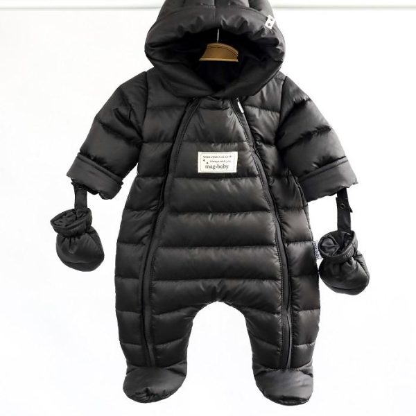 Дитячий демісезонний суцільний комбінезон MagBaby Mellow 132554 68 см Чорний