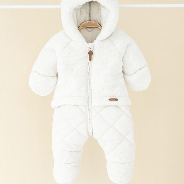 Дитячий зимовий пуховий комбінезон  MagBaby Baloo 133625 62 см Молочний