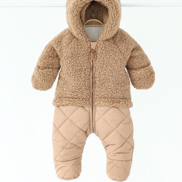 Дитячий зимовий пуховий комбінезон  MagBaby Baloo 133629 68 см Бежевий