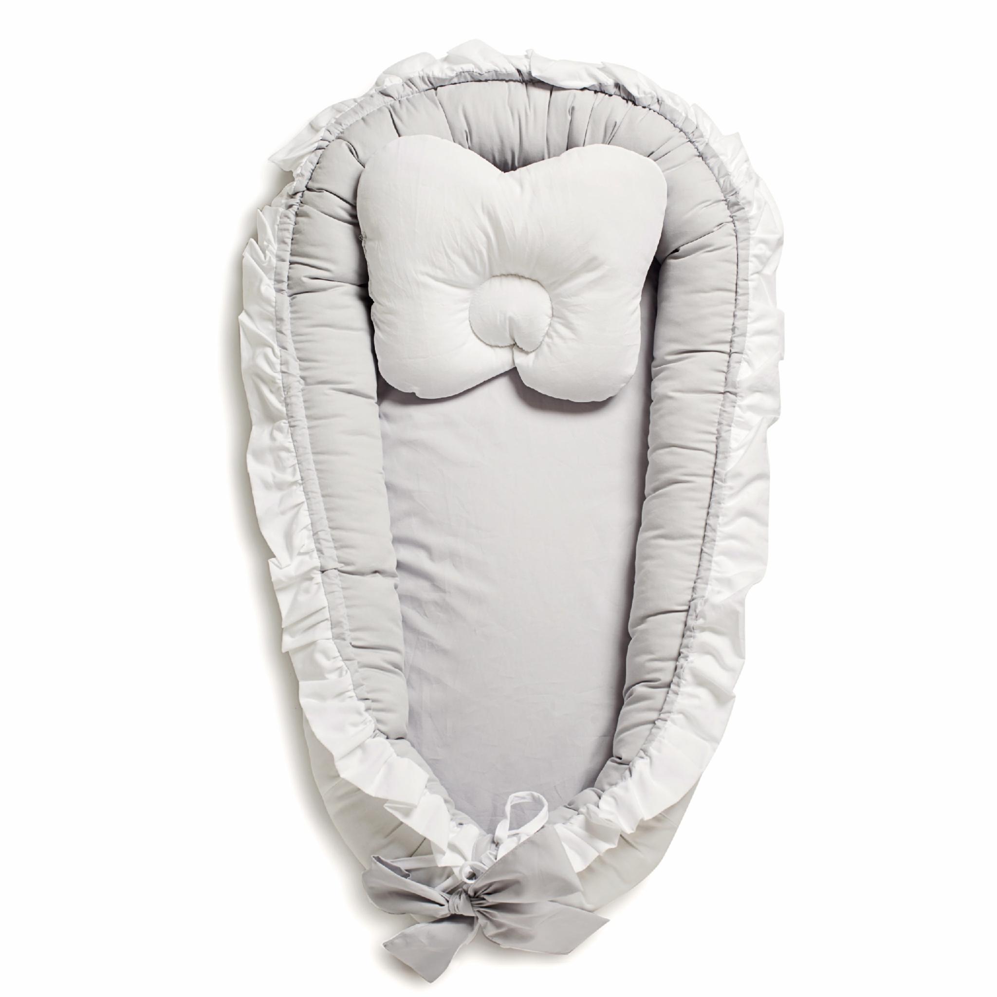 Кокон гніздечко для новонароджених Twins Dolce 82*44 см Сірий 9020 (4821000151945)