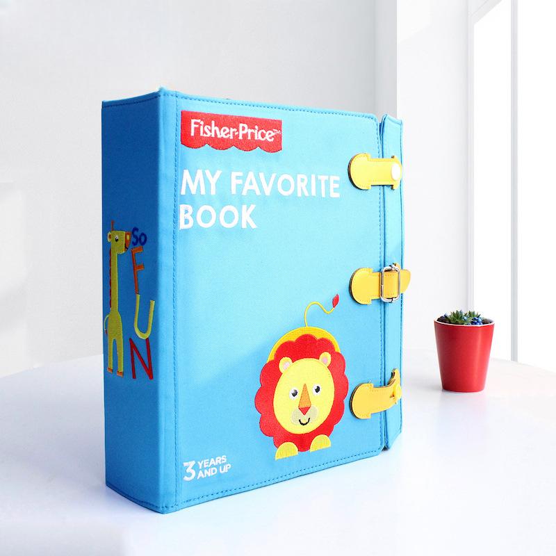 Розвиваюча книжка з фетра  Улюблена книга Fisher Price  арт 7286 Блакитний